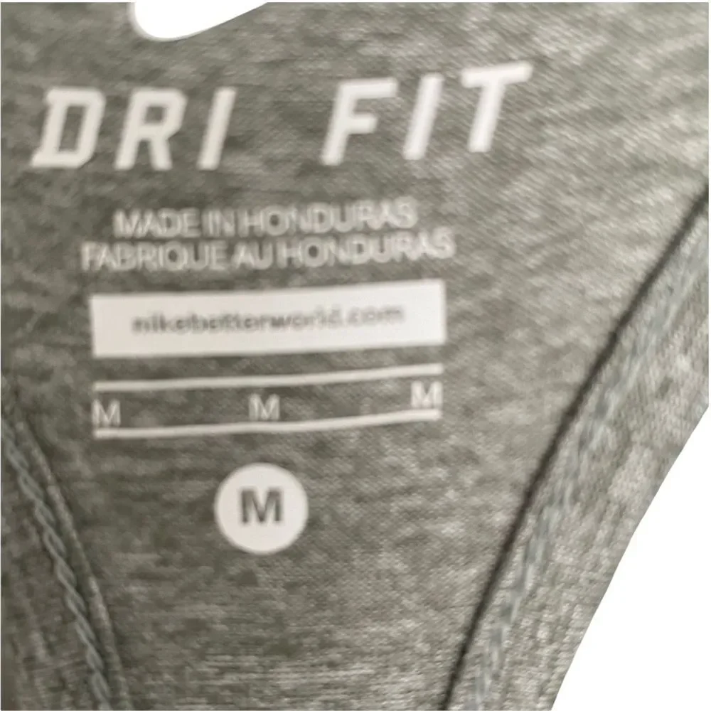 Nike Dri Fit‎ Sleeveless Gray Tank Top Sz M